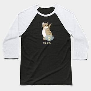 Fische Katze zodiac sign Baseball T-Shirt